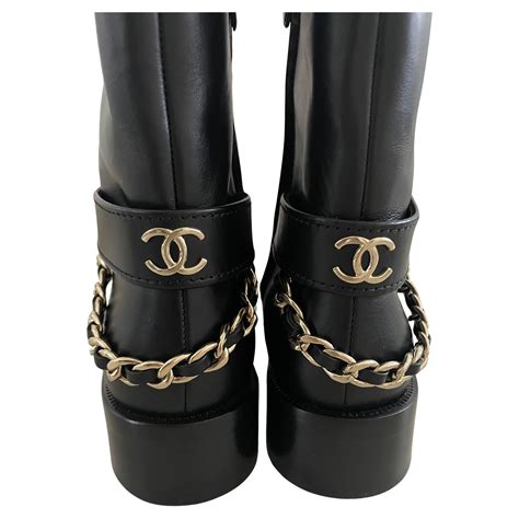 chanel chain boots buy|chanel black canvas heel boots.